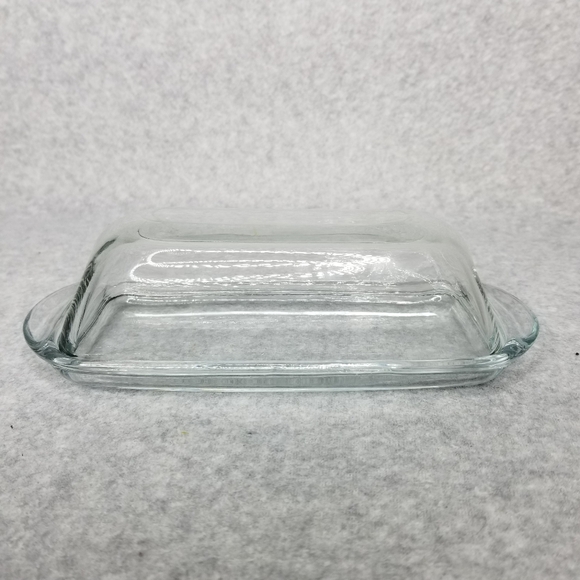 Anchor Hocking Clear Glass Butter Dish 1/4lb Covered Butter Keeper - Picture 3 of 9